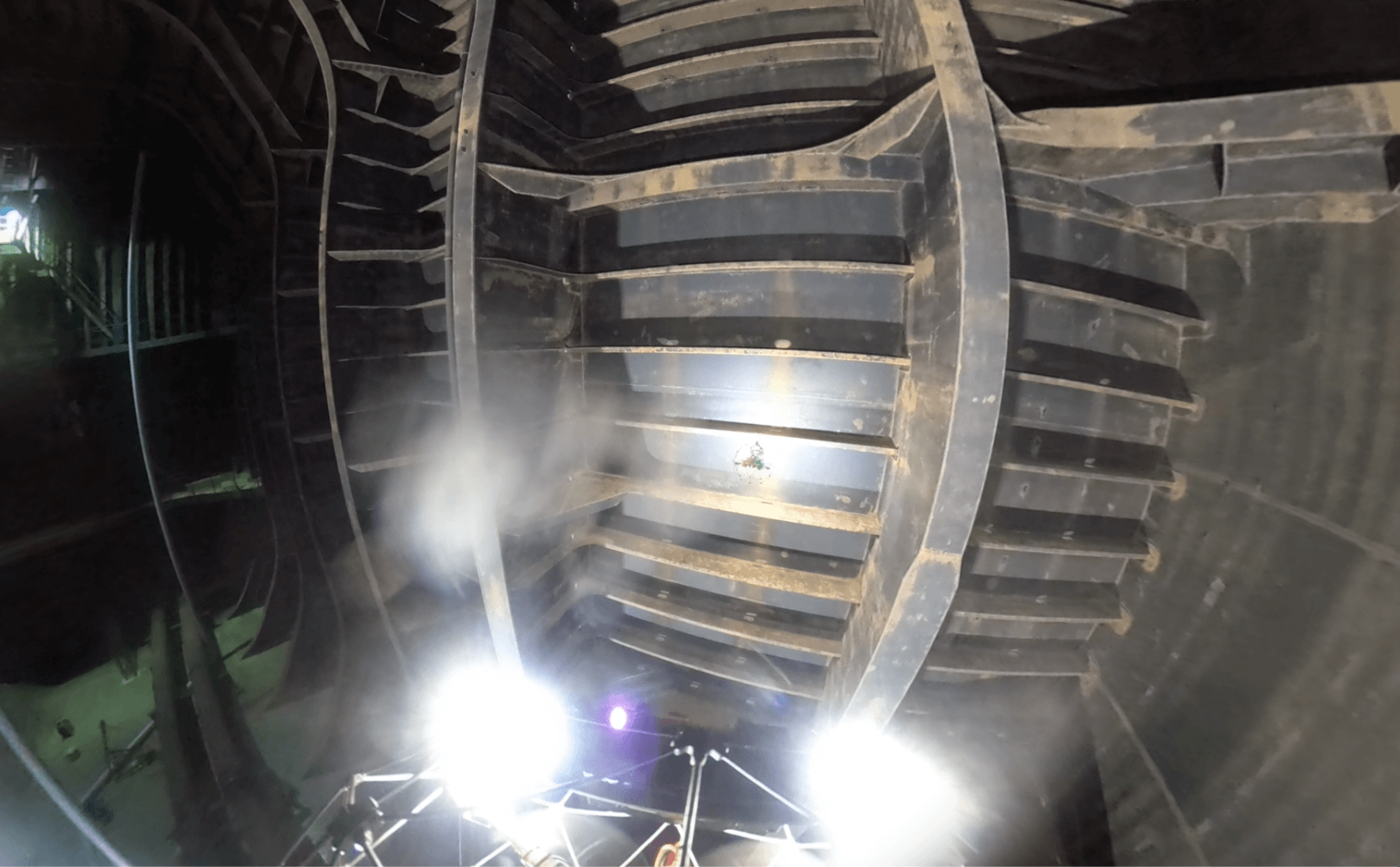 Picture of hull gauging process